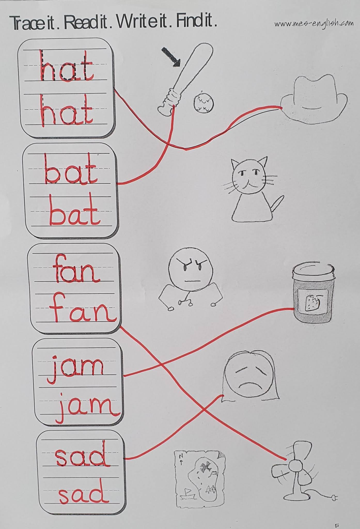 Cervantes First Grade Blog Short /a/ Vocabulary 4