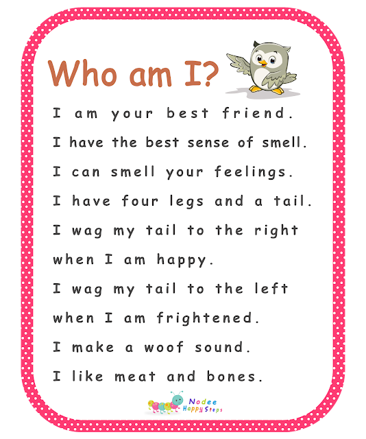 Guessing Game for Kids -  Who am I? - I am a Dog