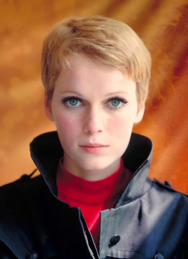 30 Beautiful Portraits of Mia Farrow With Pixie Haircut in the 1960s