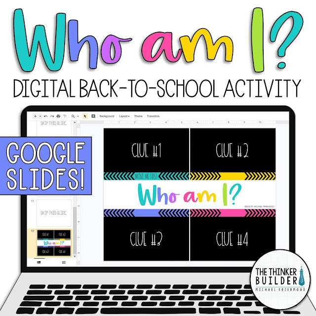 Digital All About Me - All About Me in Google Slides - Back to