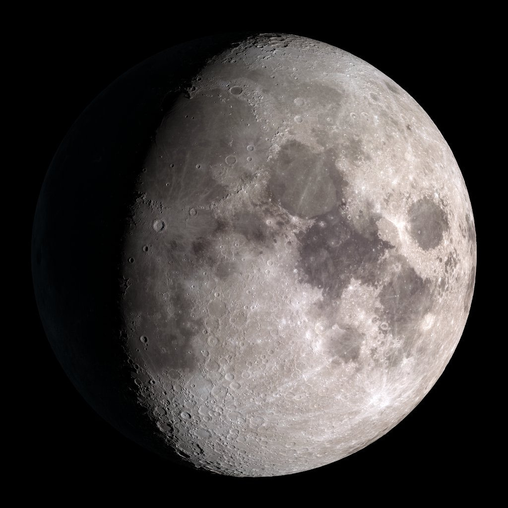 Earth and Space News Waxing Gibbous Moon Fourth of Eight Phases in