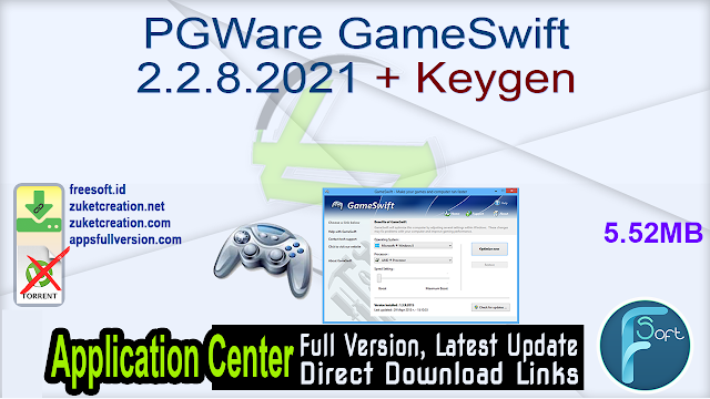 PGWare GameSwift 2.2.8.2021 + Keygen
