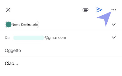 Invio di un'e-mail programmata sull'App Gmail per iOS