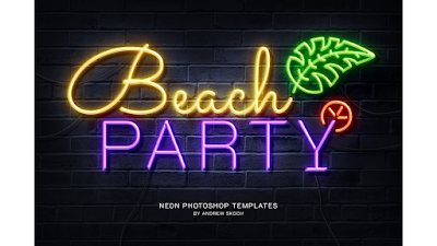 Neon Wall Logo Creator Templates Download In PSD Files