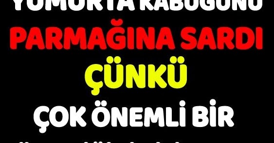 Yumurta Zarını Parmağına Sardı, Çünkü Çok Faydalı Bir Özelliğini