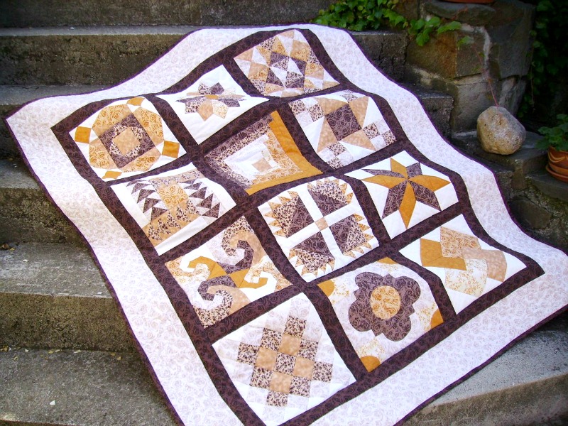 Patchwork sampler quilt...
