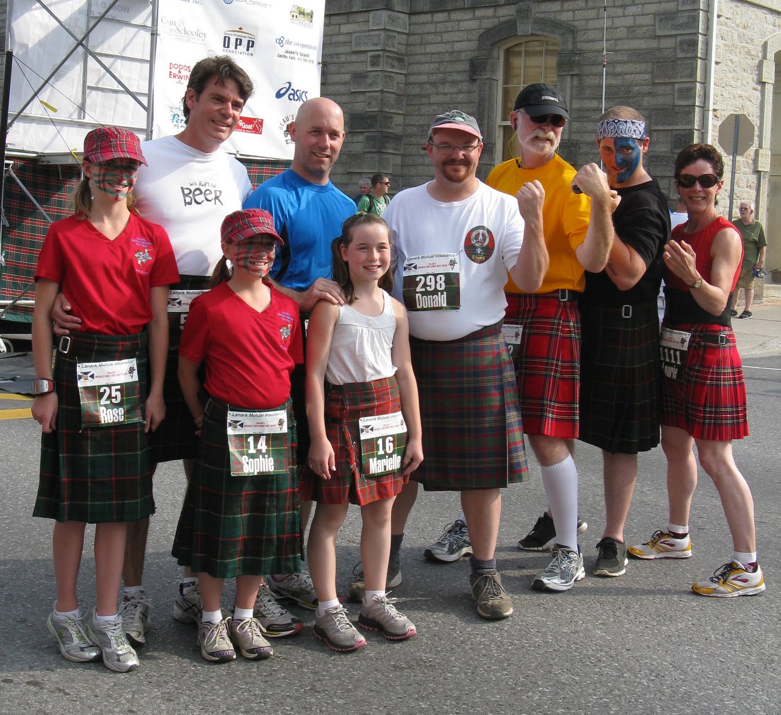 MidLife And Beyond The Three Stages of the Kilt Run