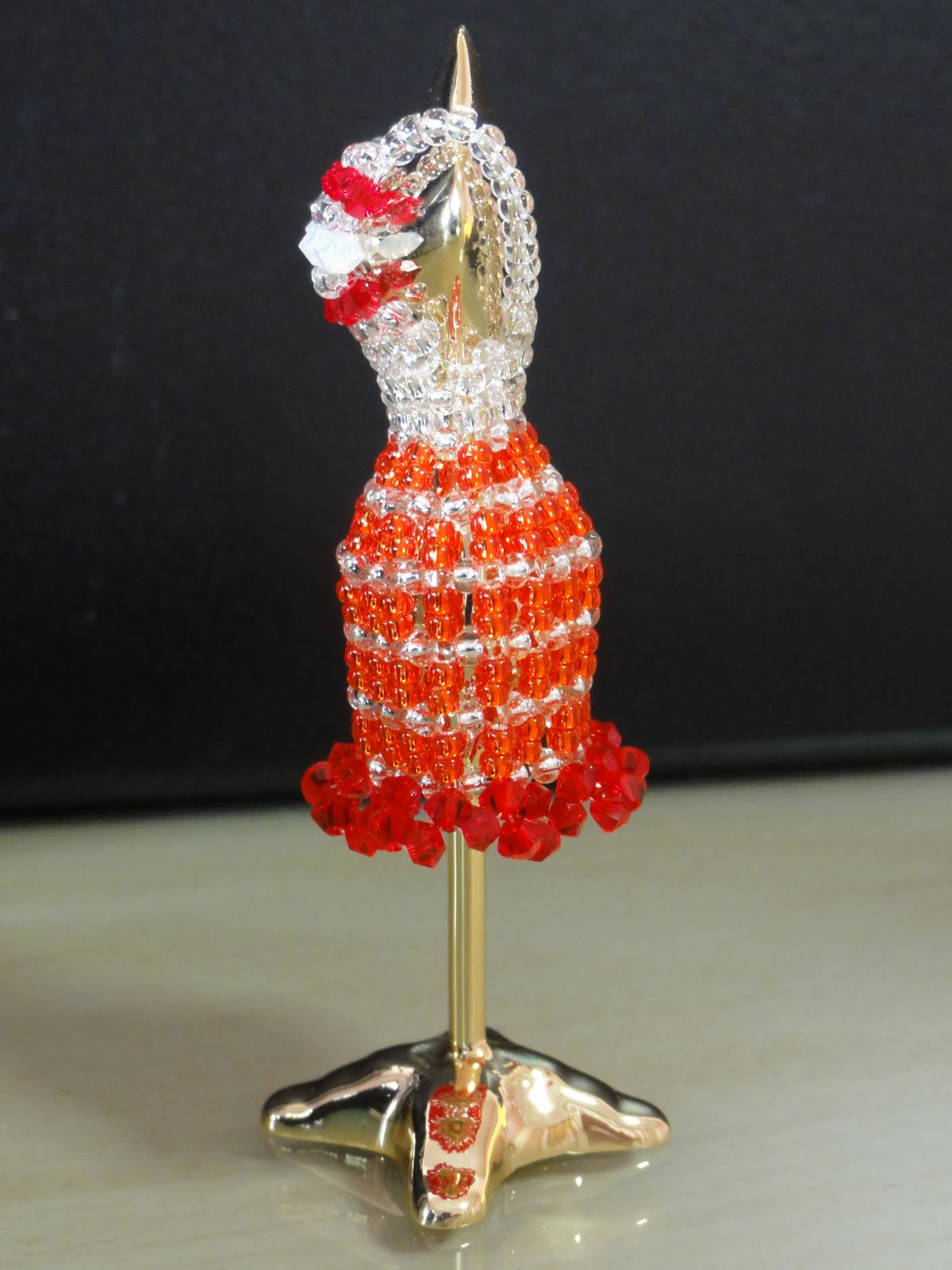 MinMinBeads Beads Dress CoutureRuby