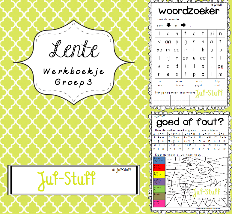 Welp Juf-Stuff: lente-werkboekje groep 3 LQ-27