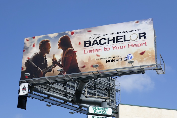 The Bachelor: Listen to Your Heart billboard Bachelor Listen to Your Heart billboard
