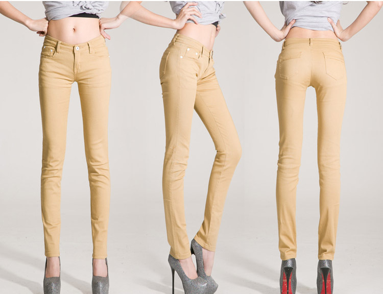 Jul's Fashion 101 Women's khaki skinny jeans