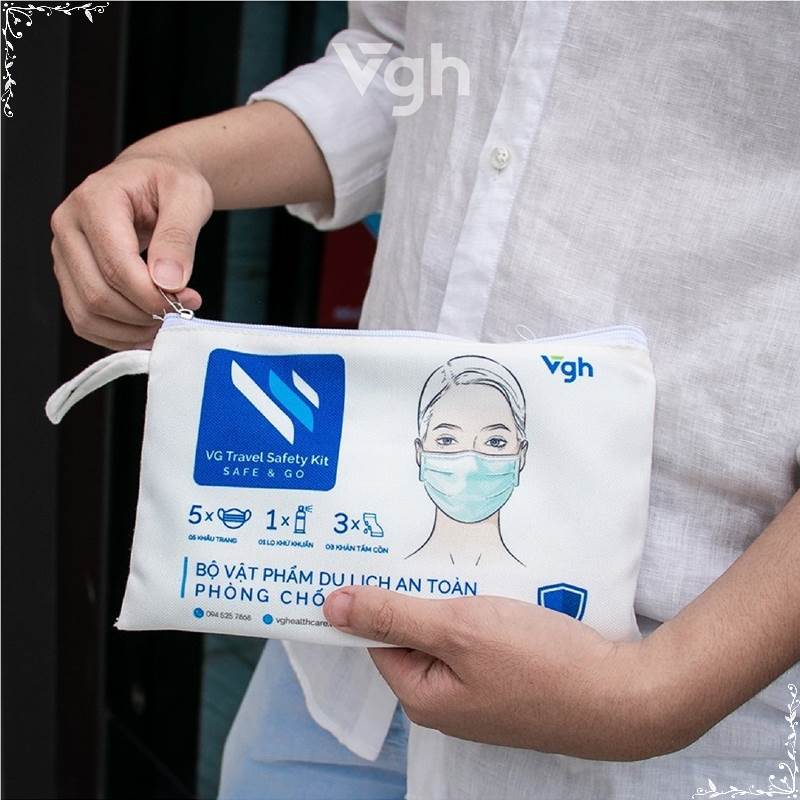 VG Healthcare Combo 2 Bộ vật phẩm du lịch an toàn phòng chống dịch COVID-19 19 20 2