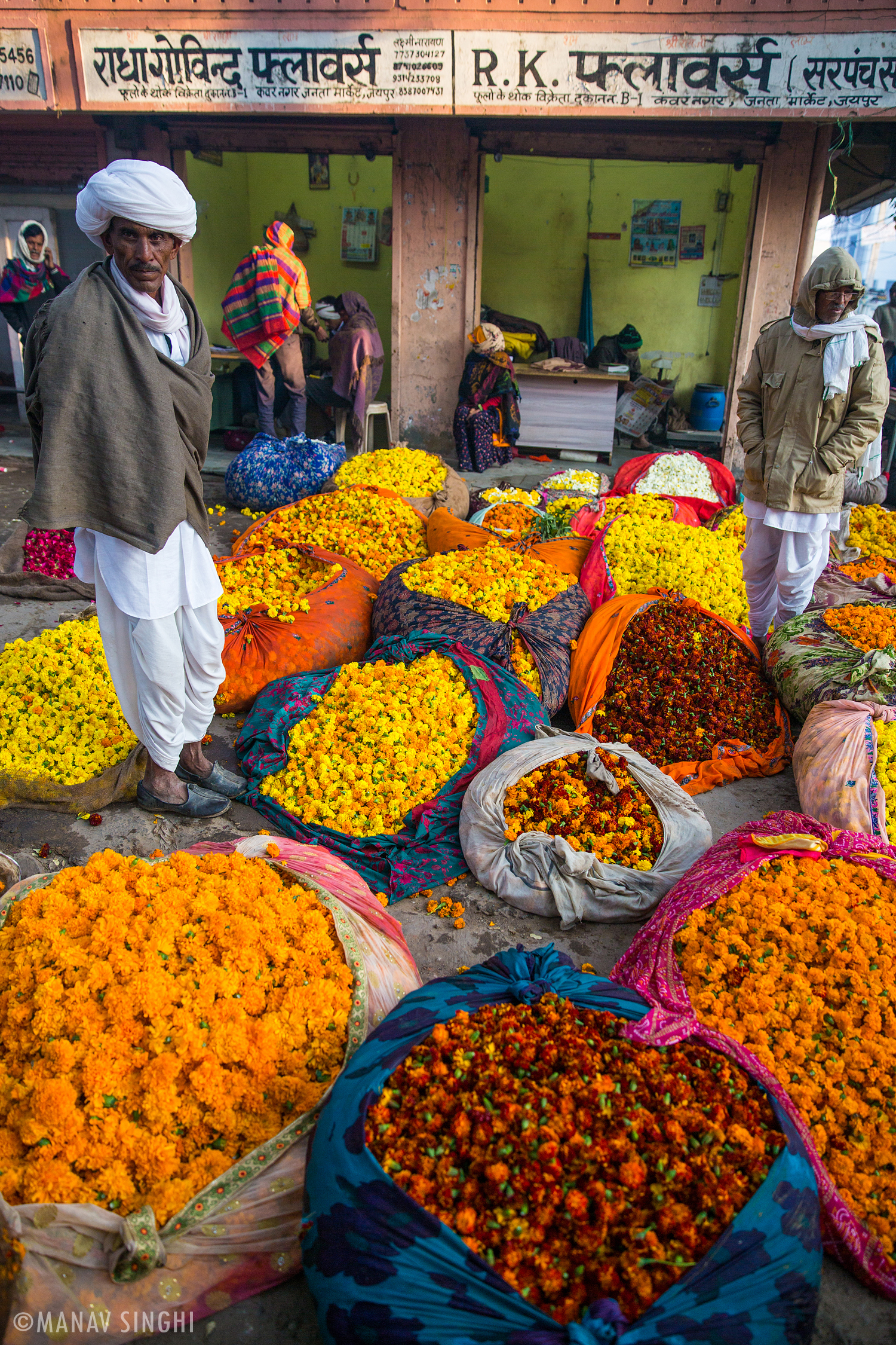 Flowers Market, Old City Jaipur.