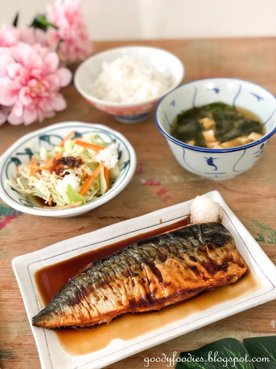 Goodyfoodies Recipe Saba Teriyaki Grilled Mackerel In Teriyaki Sauce Weigh your saba fish and measure 10% of the fish's weight of shio koji (e.g. recipe saba teriyaki grilled mackerel