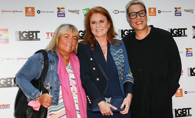 Sarah Ferguson wore a military-jacket from The Extreme Collection. Sarah, Duchess of York wore a Elisabeth military blazer by The Extreme Collection