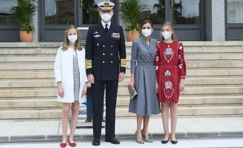 The Spanish Royal Family attended the launching ceremony of submarine S