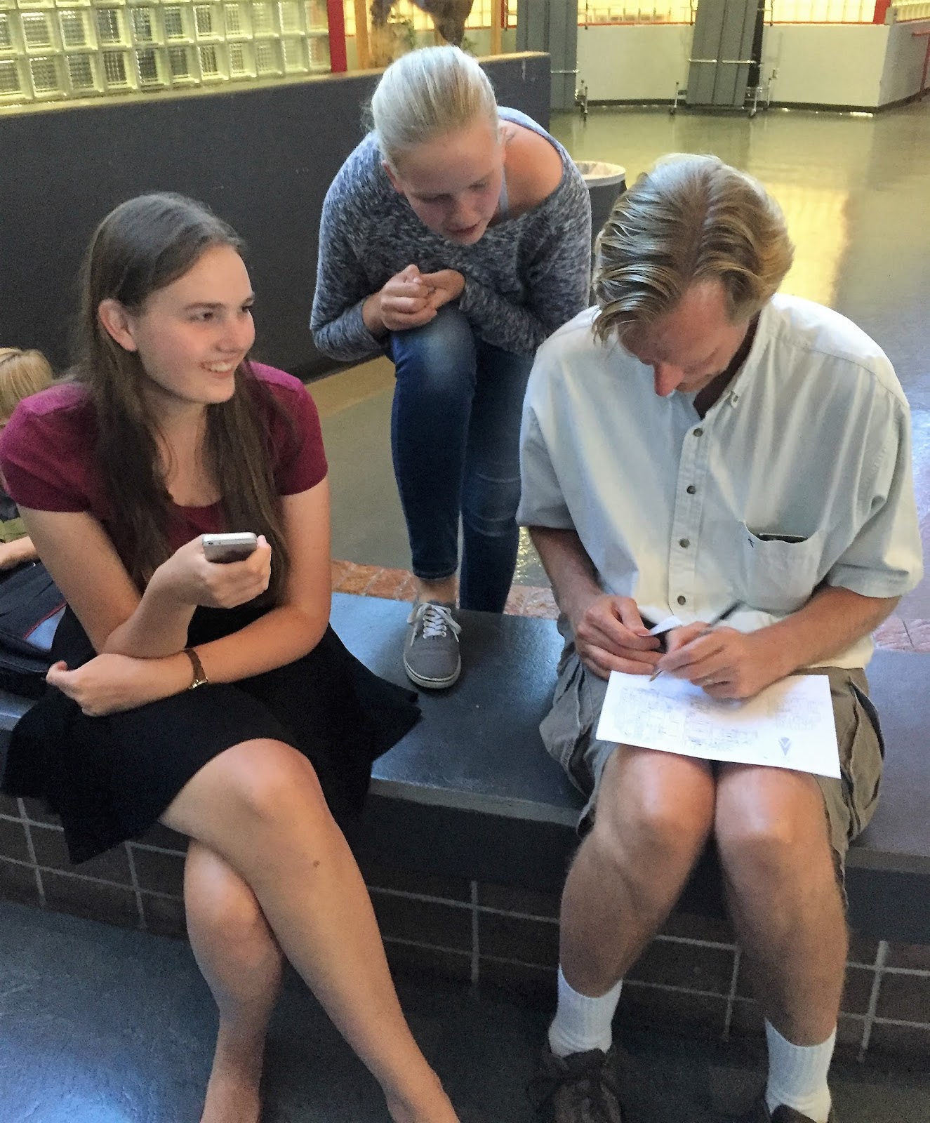 Adventures of the Girls and their Little Brother High School Open House!