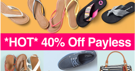 payless 40 off