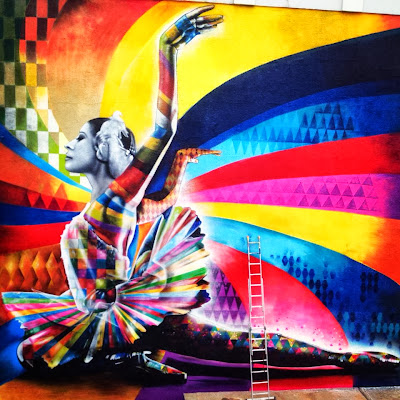 "The Dancer" By Eduardo Kobra, a Street Art tribute to Maya Plisetskaya, one of the leading names in Russian ballet. 3