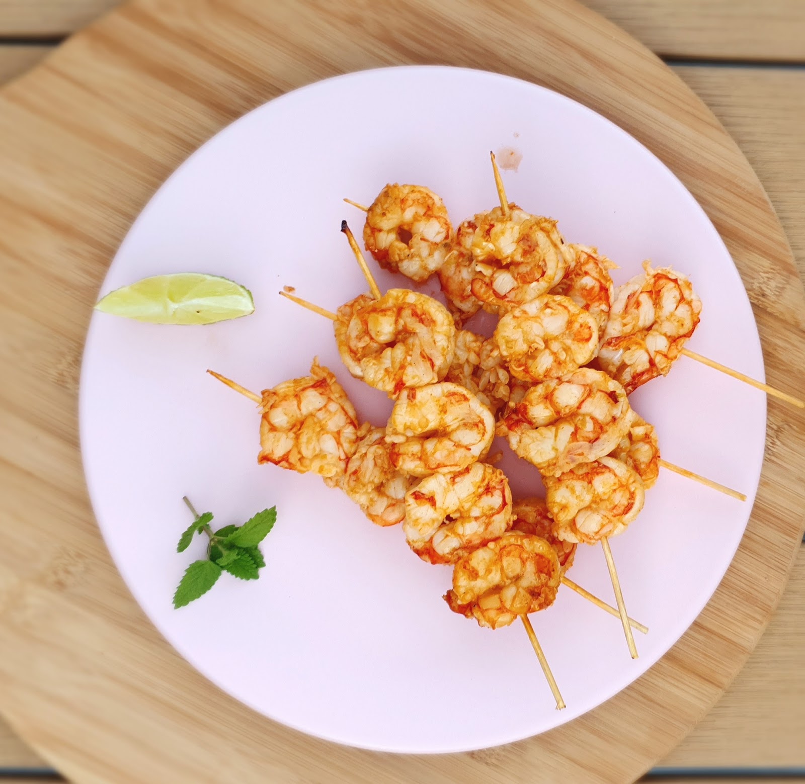 Spicy Sweet & Sour Prawn Skewers