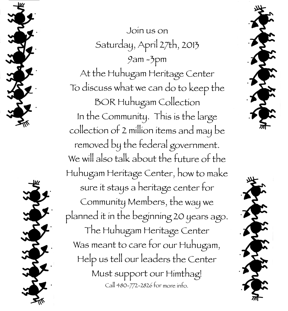 CENSORED NEWS: Gila River Huhugam Heritage Center: Keep it sacred April CENSORED NEWS: Gila River Huhugam Heritage Center: Keep it sacred April