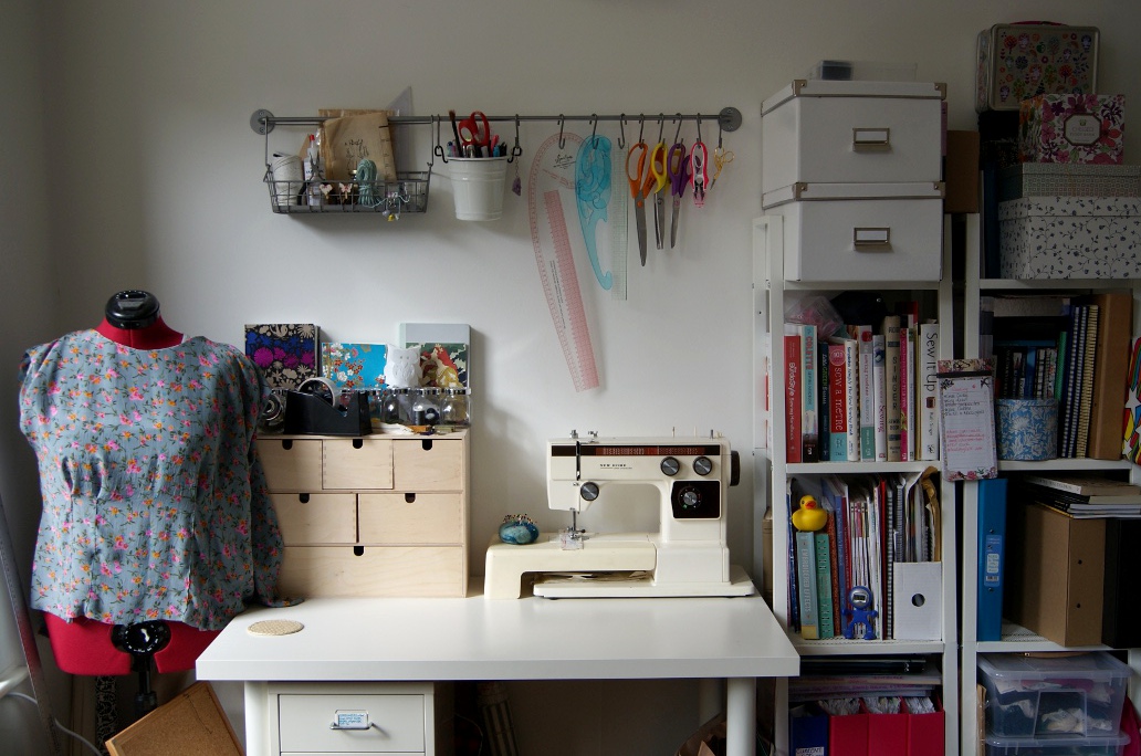 Magpie Makes: Sewing Space, Now with more drilling