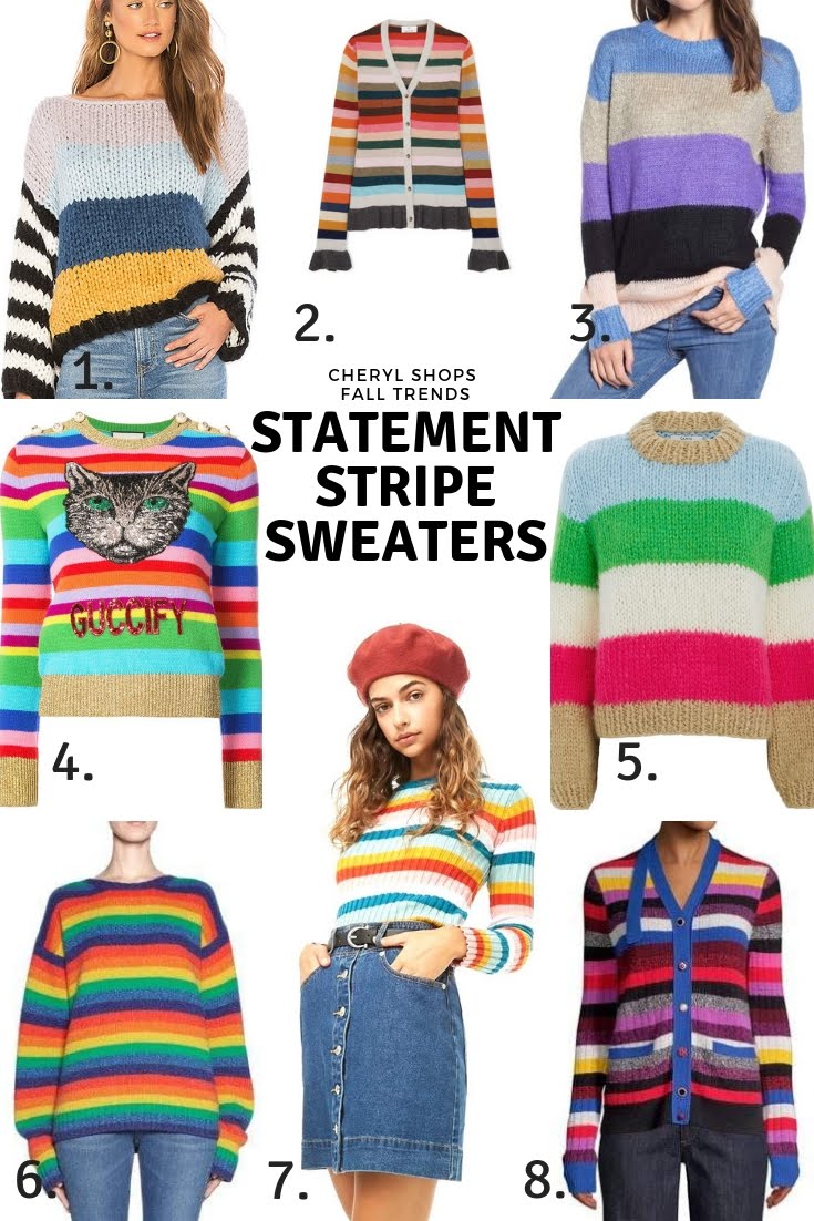 Fall trends: statement stripe sweaters - Cheryl Shops