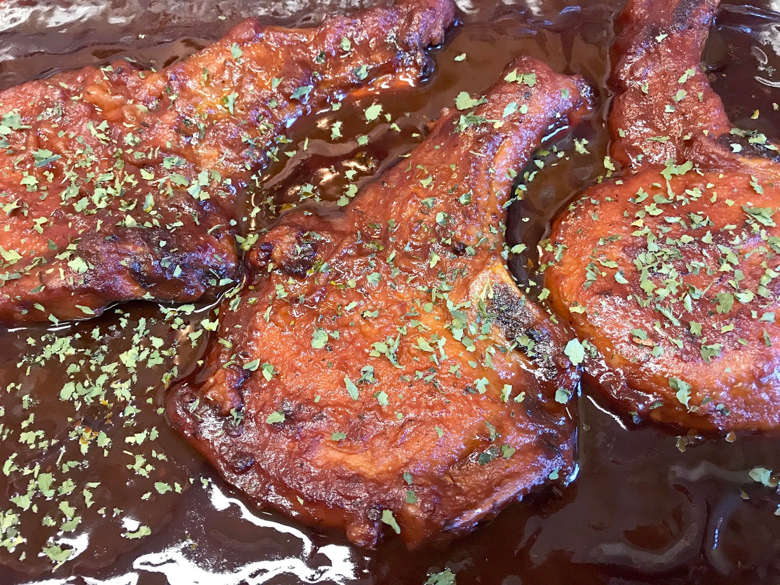 Culturally Confused Gold N' Silver Inn Baked Lemonade Pork Chops