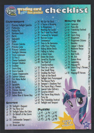 My Little Pony Puzzle Card 1 MLP the Movie Trading Card