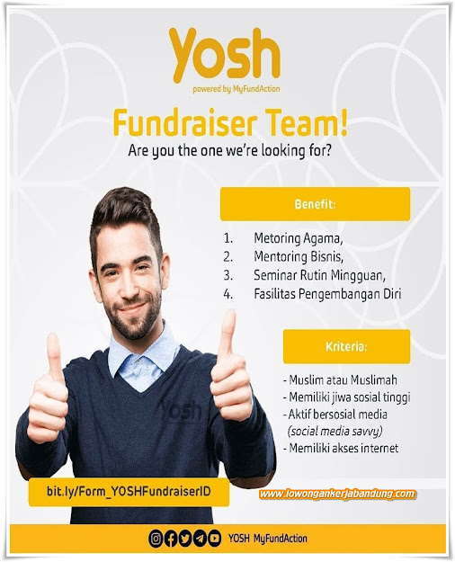 Lowongan Kerja Fundraiser Team Yosh