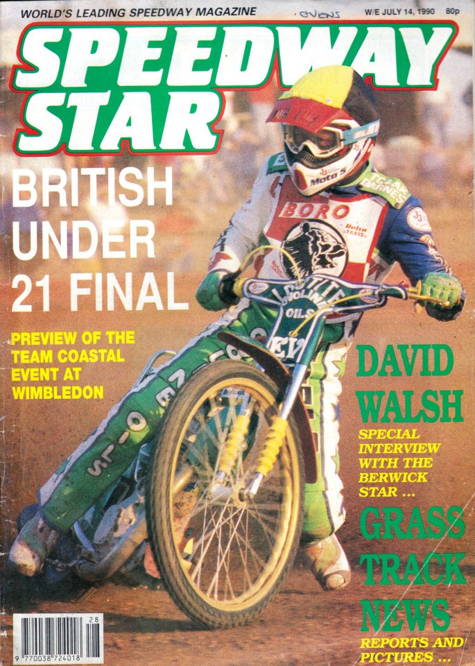 BRITISH FINAL SPECIAL SPEEDWAY STAR MAY 19 1990 