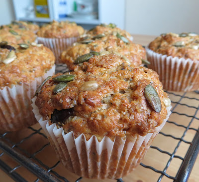 Wholesome Seeded Cranberry Muffins