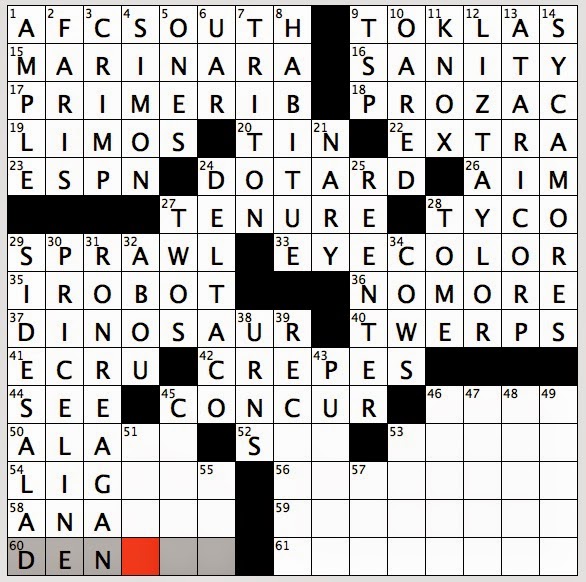 Rex Parker Does the NYT Crossword Puzzle Bespectacled chipmunk / FRI 3
