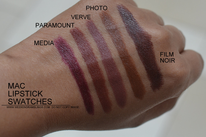 Nieuw Weekend Ramblings: MAC Lipstick Swatches (Part I) IB-01