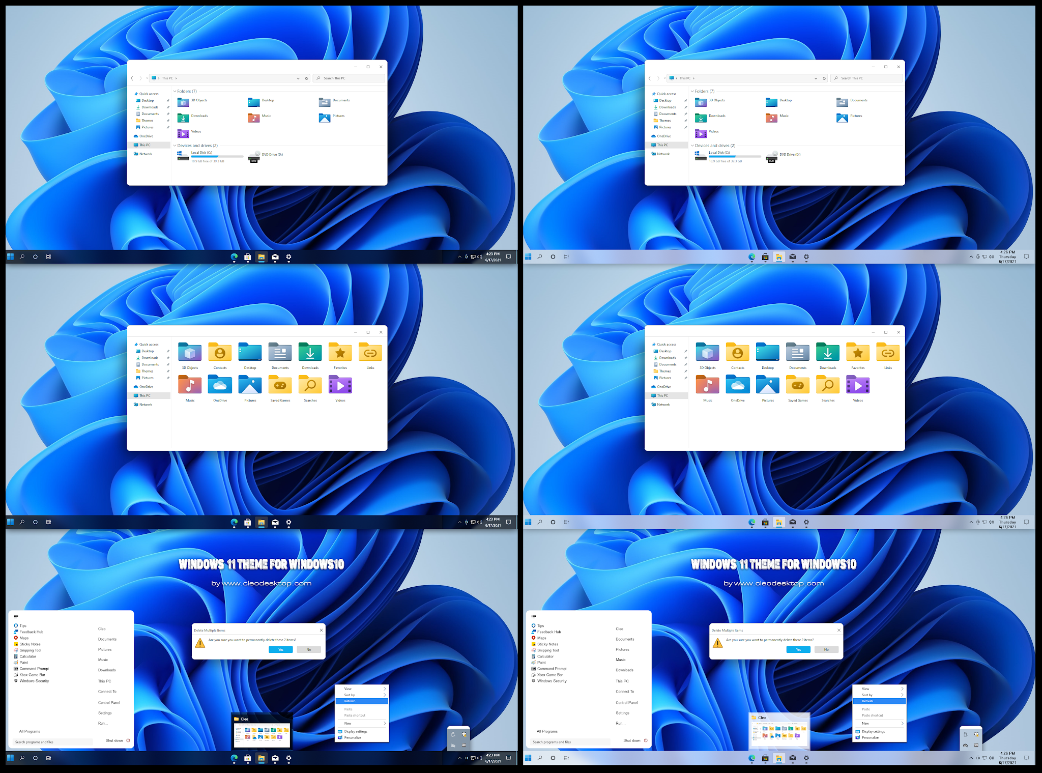 Windows 11 Theme For Windows 10 Cleodesktop I Windows 10 Themes