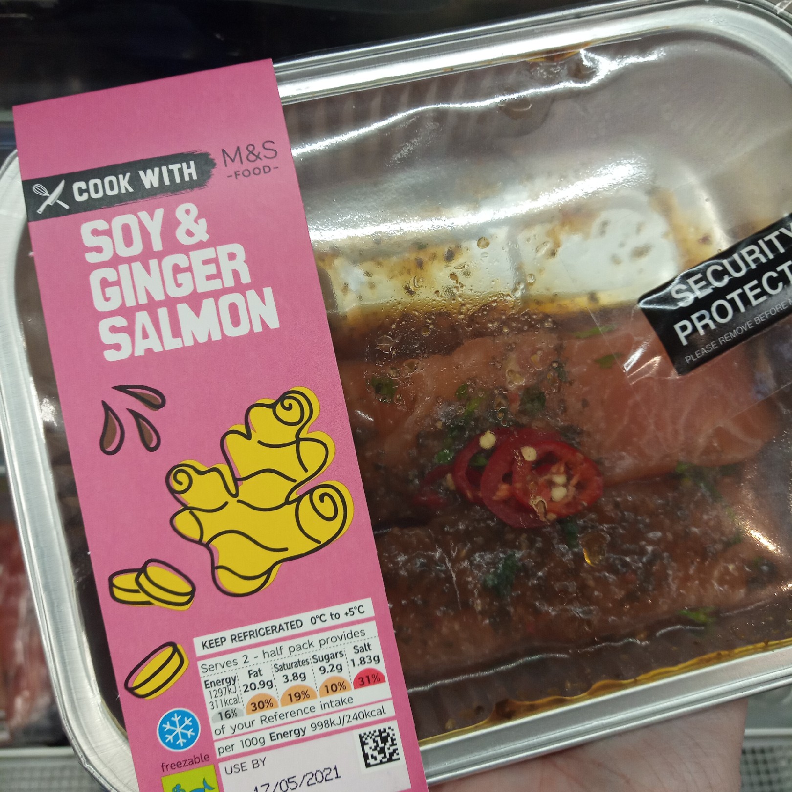 Supersupergirl's Food Reviews M&S Marks and Spencers Cook With Salmon