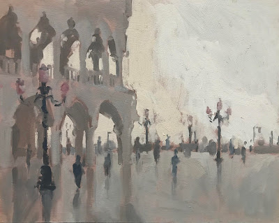 #240 ‘Mist, St Marks Square, Venice’ 8×10″
