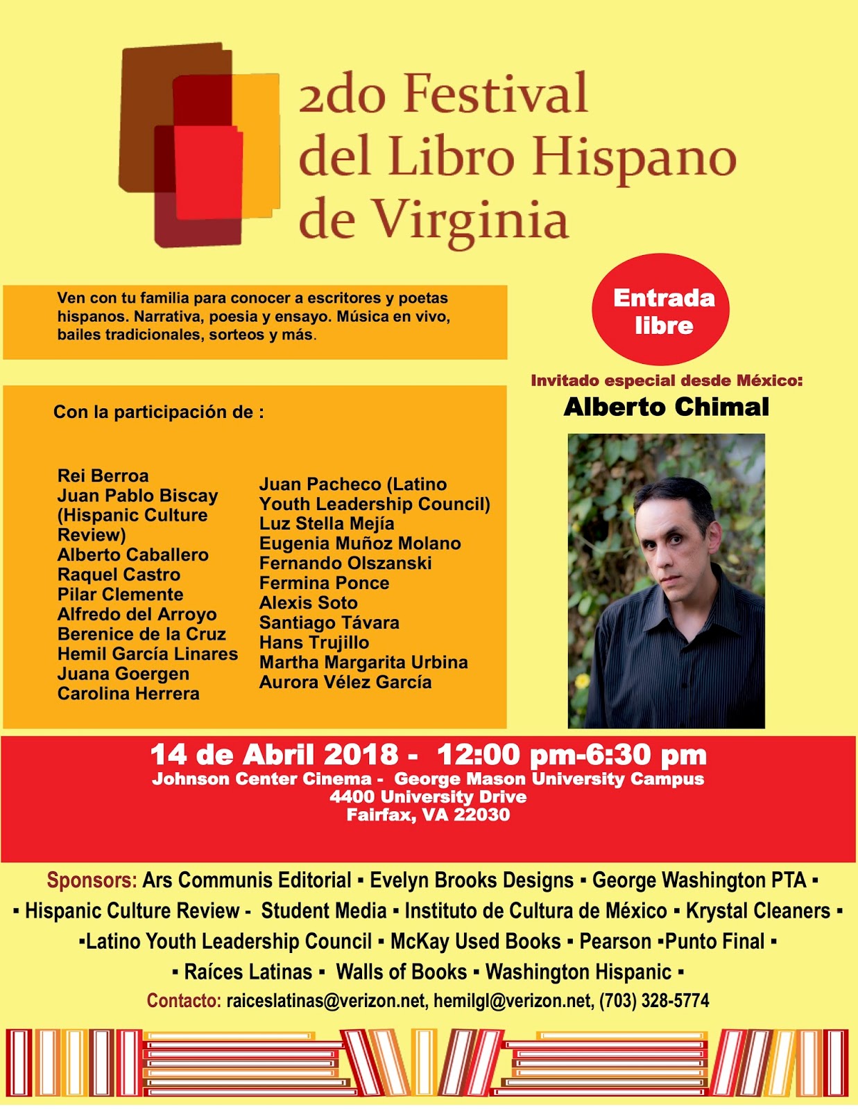 Blog literario Raíces Latinas Festival del libro hispano de Virginia 3