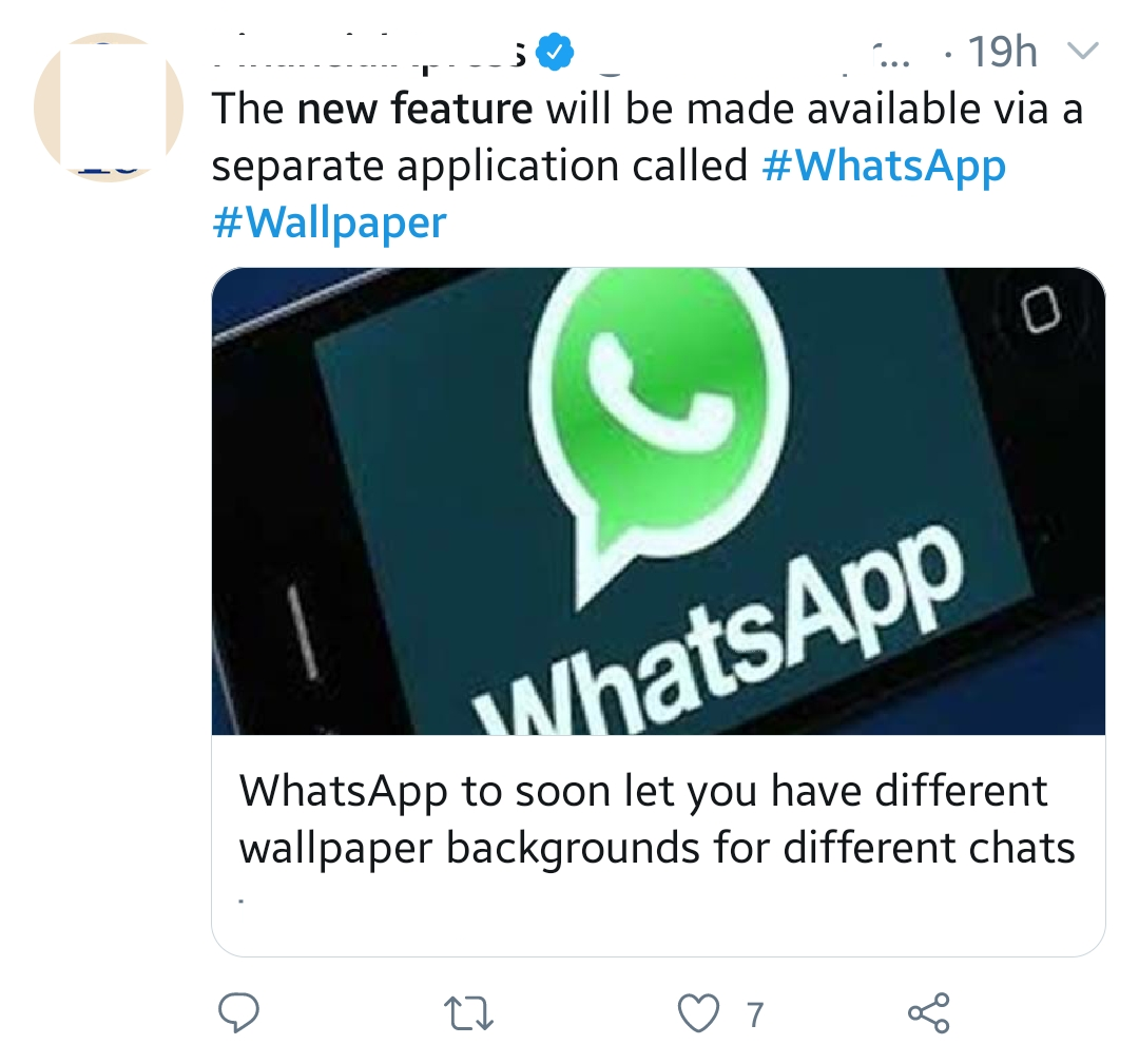 New amazing WhatsApp wallpaper feature?
