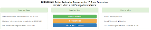 BHEL Bhopal Apprentice Recruitment 2021 By ITI Pathshala