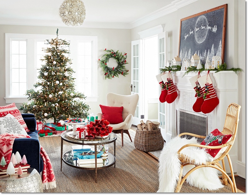 Cool Christmas Living Room Decorating Ideas