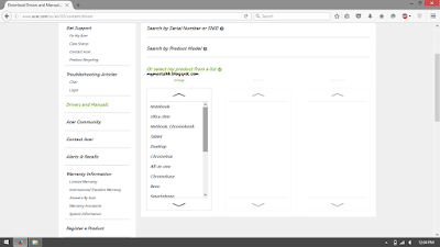 Pilih Notebook Driver Acer