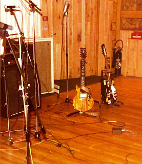 Paul Weller's guitars at the Townhouse Studios during the recording of Setting Sons