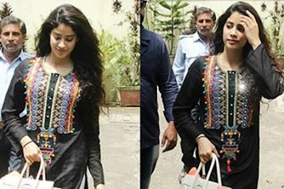 Jhanvi Kapoor, the daughter of the late Bollywood star Sridevi