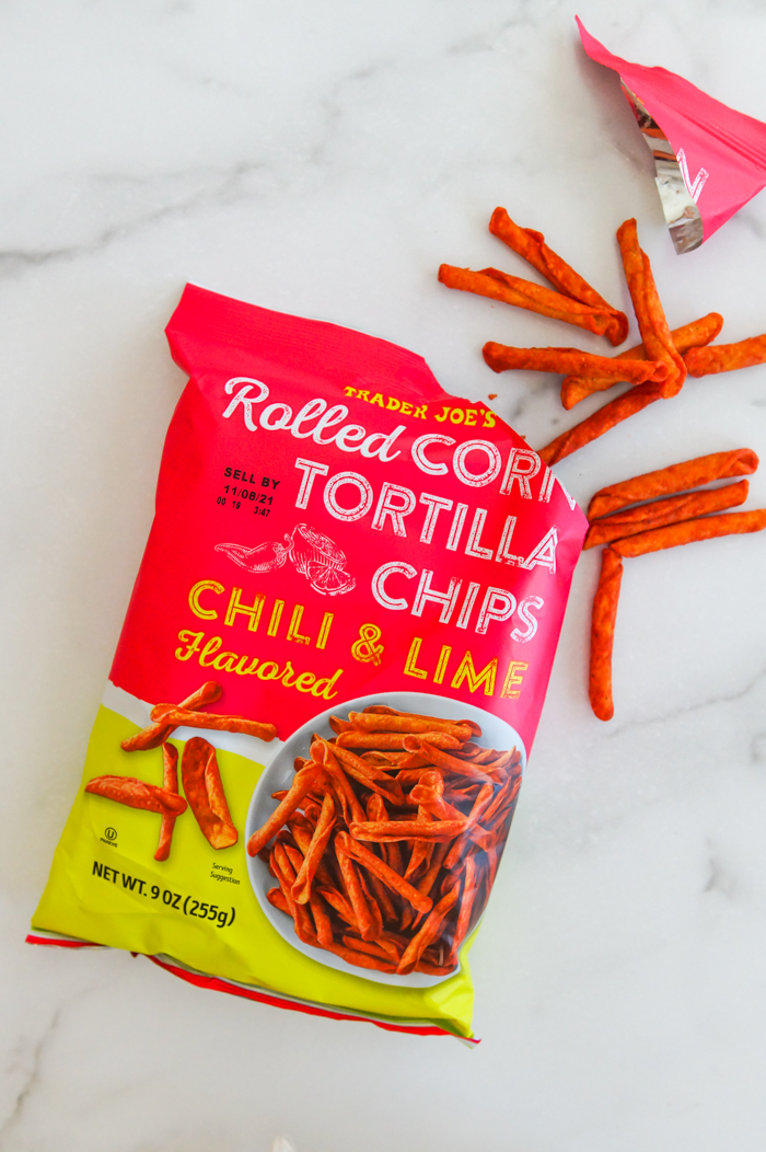 Trader Joe's Rolled Corn Chili and Lime Tortilla Chips Review Sweet