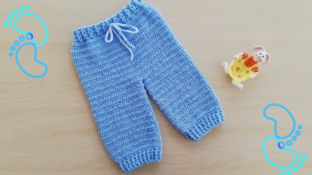 Como tejer Pantalón de bebé a Crochet
