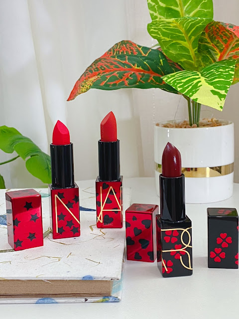 A photo of NARS Claudette Audacious Lipsticks Review