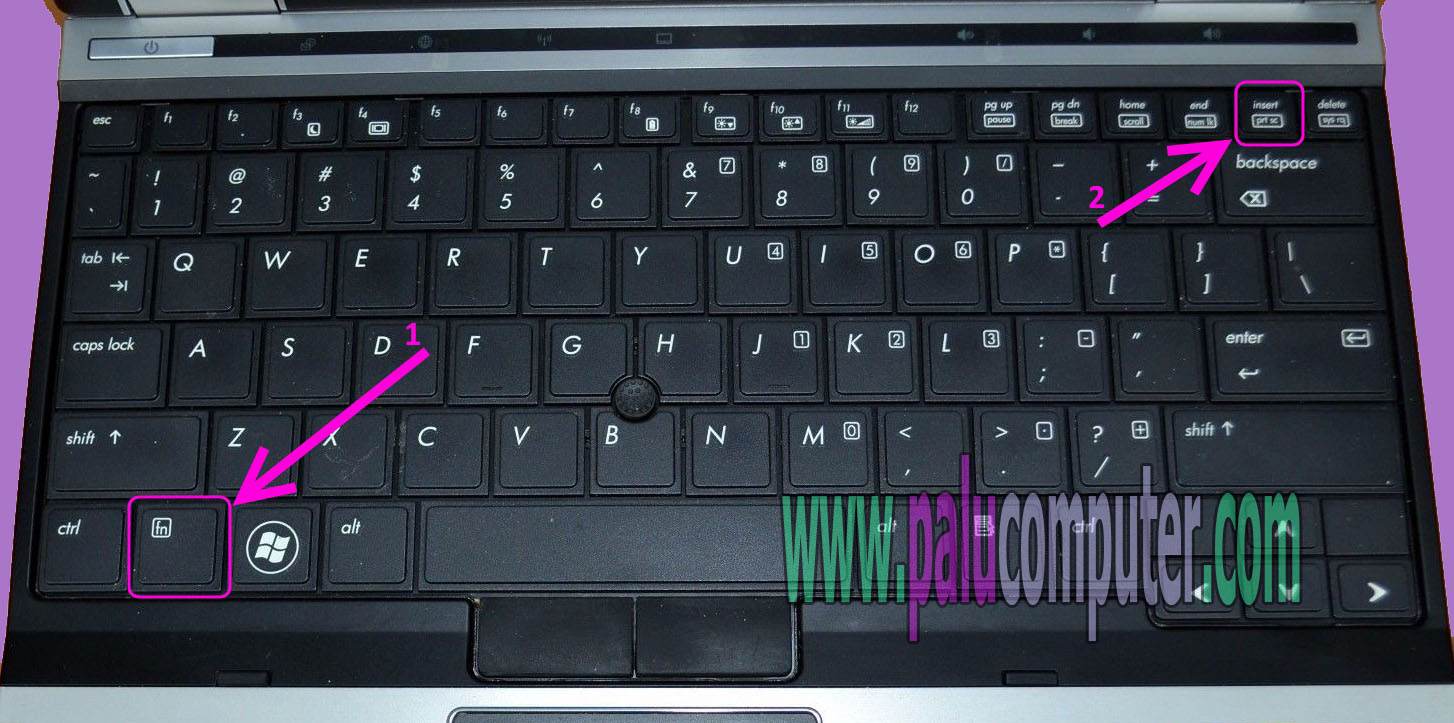 Cara Print Screen di Laptop HP Elitebook 2540P - Belajar Komputer
