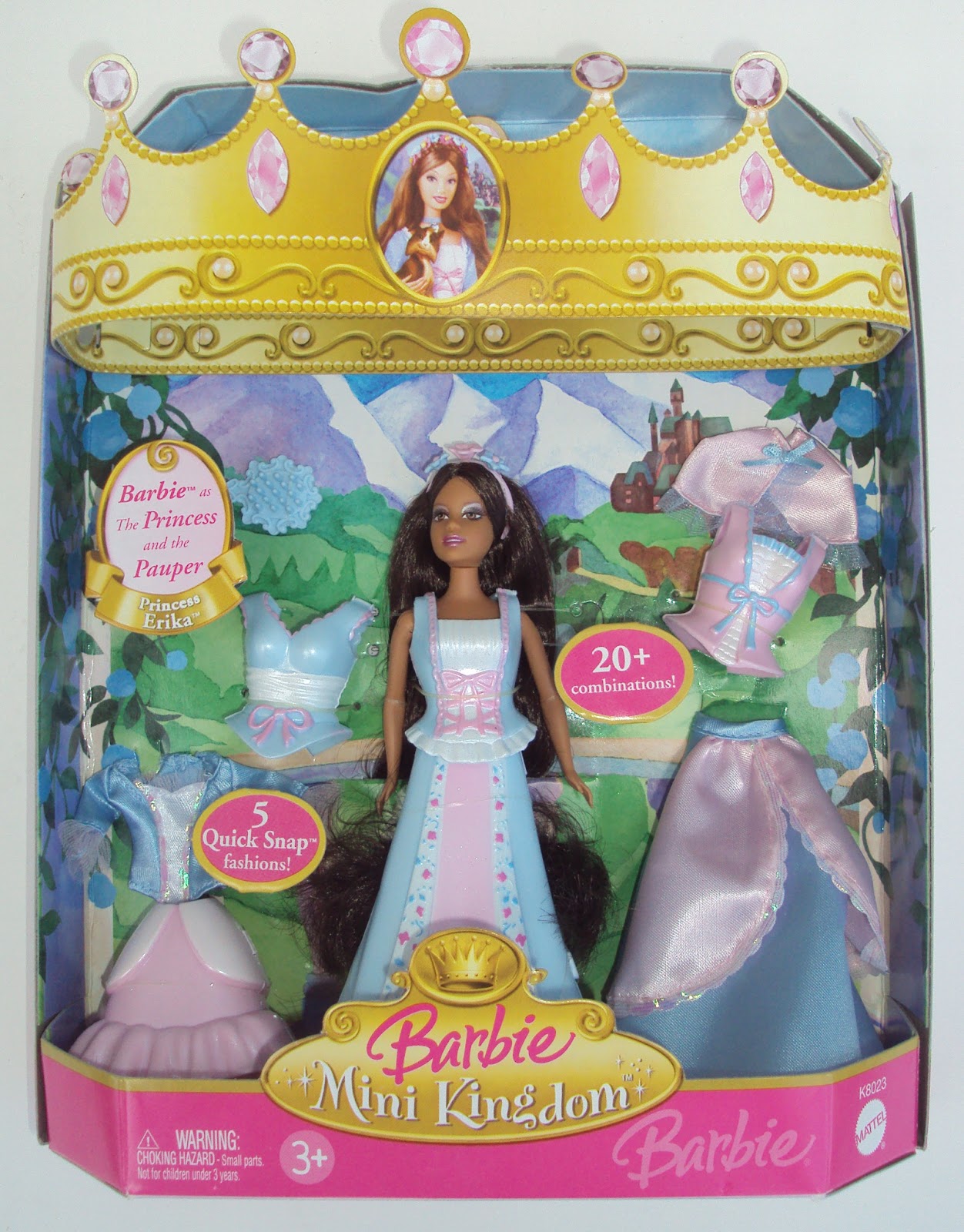 Barbie Mini Kingdom Doll Identification Guide K8023 Barbie Mini Kingdom Erika (AA) NIB 2006