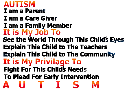 Autistic mother's job